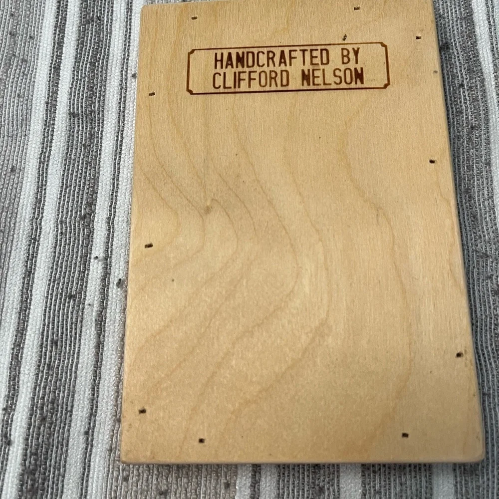 Handcrafted Wooden Puzzle by Clifford Nelson – 12 Pieces (1 Missing)
